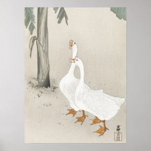 Japanische Malerei von Koson Ohara, 小原古邨の日本画 Poster