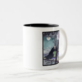 Japanische Malerei von Prinzen Semimaru Zweifarbige Tasse (VorderseiteRechts)