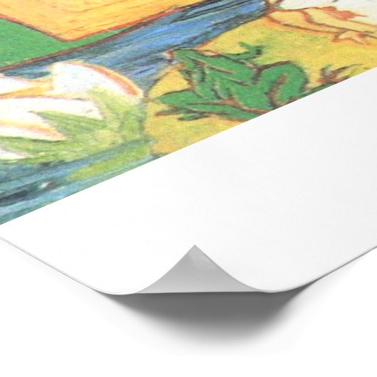 Japanische Malerei von Vincent van Gogh Poster (Ecke)