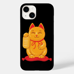 Japanische Maneki Neko Gold Cat, Symbol des Wohlst Case-Mate iPhone 14 Hülle