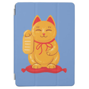 Japanische Maneki Neko Gold Cat, Symbol des Wohlst iPad Air Hülle