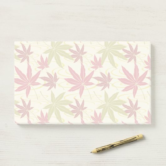JAPANISCHE MAPLE (CREME) POST-IT KLEBEZETTEL (Auf Schreibtisch)