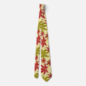 JAPANISCHE MAPLE LEAF (CREME) NECK TIE KRAWATTE (Rückseite)