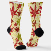 JAPANISCHE MAPLE LEAF (CREME) SOCKEN (Gewinkelt)
