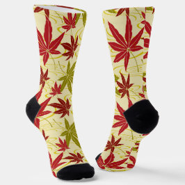 JAPANISCHE MAPLE LEAF (CREME) SOCKEN