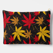 JAPANISCHE MAPLE-LEAF-MUSTER IN SCHWARZ ZUBEHÖRTASCHE (Rückseite)