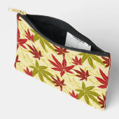 JAPANISCHE MAPLE-LEAF-PATTER IN CREME ZUBEHÖRTASCHE (Offen)