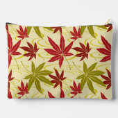 JAPANISCHE MAPLE-LEAF-PATTER IN CREME ZUBEHÖRTASCHE (Rückseite)