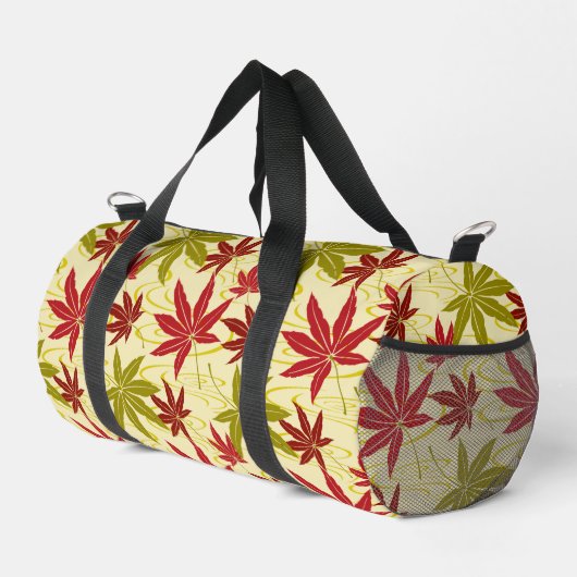 JAPANISCHE MAPLE PATTER IN CREME DUFFLE BAG (Rechte Ecke)