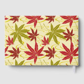 JAPANISCHE MAPLE PATTER IN CREME GÄSTEBUCH (Rückseite)