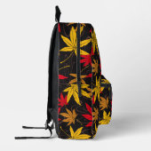 JAPANISCHE MAPLE PATTERIN IN SCHWARZ BEDRUCKTER RUCKSACK (Links)