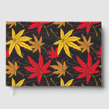 JAPANISCHE MAPLE PATTERIN IN SCHWARZ