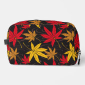 JAPANISCHE MAPLE PATTERIN IN SCHWARZ WASCHBEUTEL (Vorderseite)