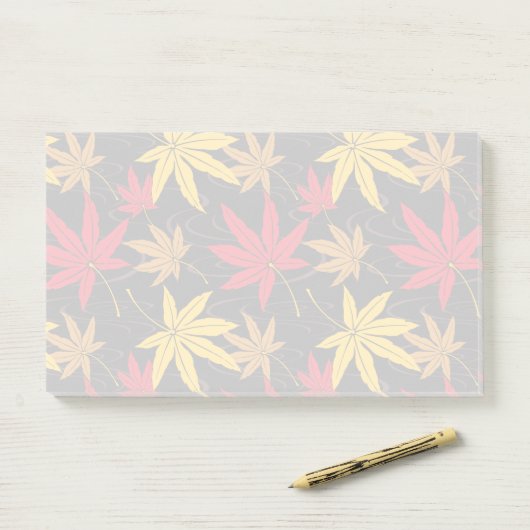 JAPANISCHE MAPLE (SCHWARZ) POST-IT KLEBEZETTEL (Auf Schreibtisch)