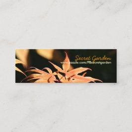 Japanische Maples 7 Blumenfotografie Mini Visitenkarte