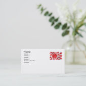 JAPANISCHE MARINE-FLAGGE VISITENKARTE (Stehend Vorderseite)