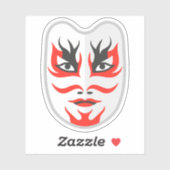 Japanische Maske Aufkleber (Blatt)