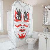 Japanische Maske Duschvorhang (Beispiel)