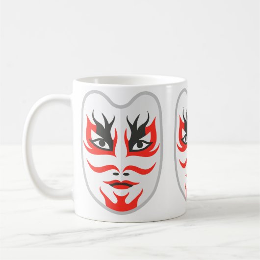 Japanische Maske Kaffeetasse (Links)