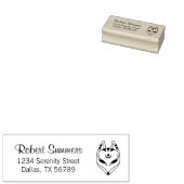Japanische Maske "Kitsune Fox" Anschrift 2 Gummistempel (Stempel)