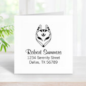 Japanische Maske "Kitsune Fox" Anschrift 3 Gummistempel