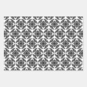 Japanische Medallion Muster, Aqua. Rot, blau, weiß Geschenkpapier Set (Vorderseite 3)