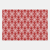 Japanische Medallion Muster, Aqua. Rot, blau, weiß Geschenkpapier Set (Vorderseite 2)