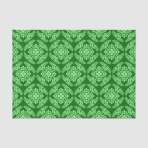 Japanische Medallion Muster, Dunkler Jade Green Seidenpapier