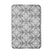 Japanische Medallion-Muster, grau/grau/weiß Badematte (Vorderseite Vertikal)
