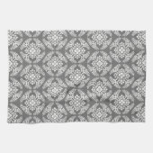Japanische Medallion-Muster, grau/grau/weiß Geschirrtuch (Horizontal)