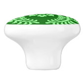Japanische Medallion Muster, Jade Green Keramikknauf (Seitenansicht)