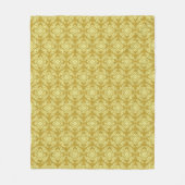 Japanische Medallion Muster, Mustard Yellow Fleecedecke (Vorderseite)