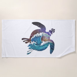 Japanische Meeresschildkröten Strandtuch
