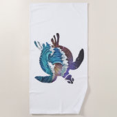 Japanische Meeresschildkröten Strandtuch (Vorderseite)