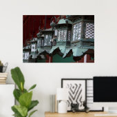 Japanische Metalllaternen Poster (Heimbüro)