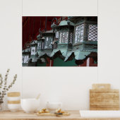 Japanische Metalllaternen Poster (Küche)