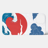 Japanische Minimalkunst Case-Mate iPhone Hülle (Rückseite (Horizontal))