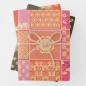 Japanische Mix-Patchwork Geschenkpapier Set (Beispiel)