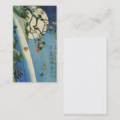 JAPANISCHE MOND und WASSERFALL Visitenkarte (Vorne/Hinten)