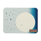 Japanische Mondlichtschwäne Magnet (Horizontal)