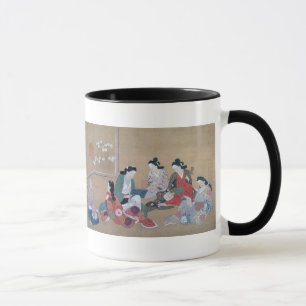 Japanische Musiker Tasse und Steine aus dem 17. Ja
