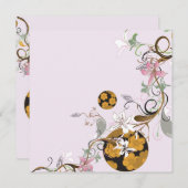 Japanische Muster Einladung (Vorne/Hinten)