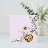 Japanische Muster Einladung (Stehend Vorderseite)