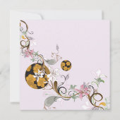 Japanische Muster Einladung (Rückseite)