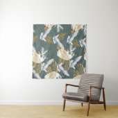 Japanische Muster für Vintage Kranvögel Wandteppich (Beispiel (Horizontal))