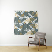 Japanische Muster für Vintage Kranvögel Wandteppich (Beispiel)