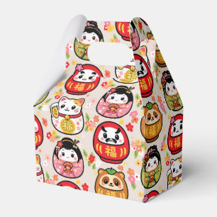 Japanische Muster-Partygeschenkbox Daruma Geschenkschachtel