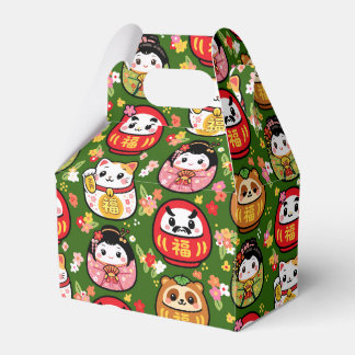 japanische Muster-Partygeschenkbox Daruma Geschenkschachtel