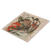 JAPANISCHE MYTHISCHE BIRD MIT DEM HUMANKOPF Karyōb Fliese (Seite)