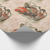 JAPANISCHE MYTHISCHE BIRD MIT DEM HUMANKOPF Karyōb Geschenkpapier (Ecke)